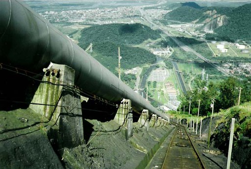 Cubatão, Blick von oben.