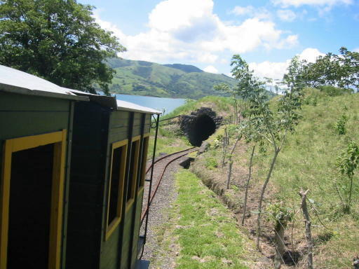 After the tunnel, uphill.