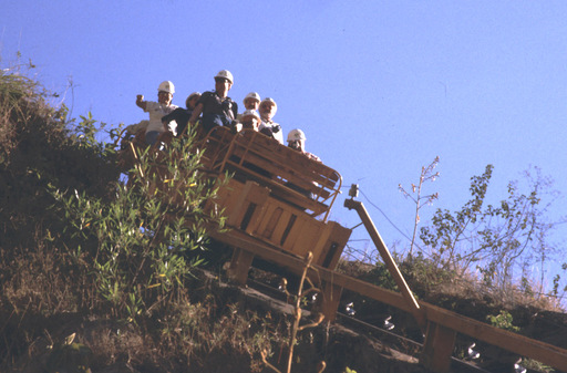 Downhill, departure at water surge tank.
